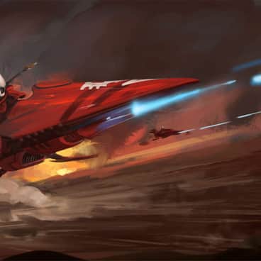 Eldar Lightning Strike by Martin Kirby-Jackson (kirbish88 | kirbishart)