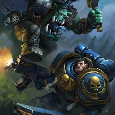 Ork vs Ultramarine by Nikita Orlov (bloodynik_art)