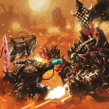 Ultramarine vs Ork Warboss by Nicholas Wolf (NightWolf Studios)