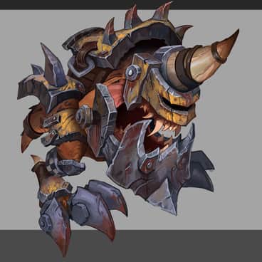 Armored Squig by Rayph Beisner (rayph | beisnerrayph | Thunder Brush)