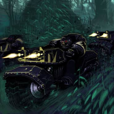 Black Templar Bike Squad by Tiernen Trevallion