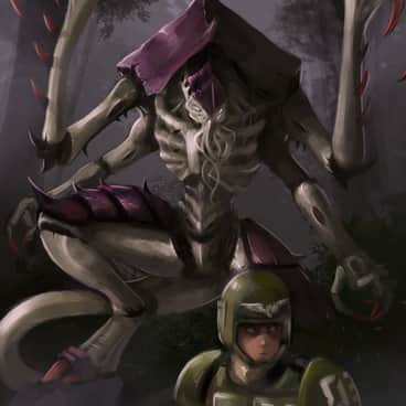 Lictor Stalking It’s Prey by The Mothman (Mothmandraws)