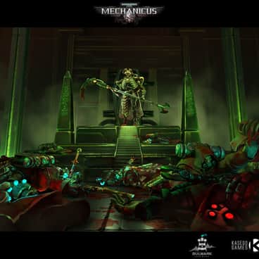 Mechanicus: Necron Overlord by Tatiana Barbesolle (Clovernight | red_raccoon_art | redraccoonart)