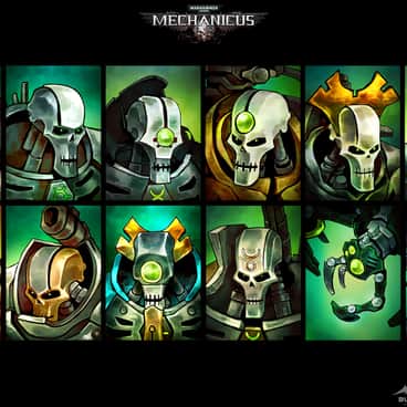 Necron Portraits by Tatiana Barbesolle (Clovernight | red_raccoon_art | redraccoonart)