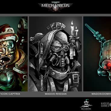 Tech-Priest Portraits by Tatiana Barbesolle (Clovernight | red_raccoon_art | redraccoonart)