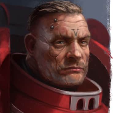 Space Marine Portrait by Toni Justamante Jacobs (ARTOFJUSTAMAN | just_a_man_t)