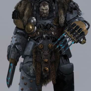 Space Wolf Terminator by Daniel Irwin (dp.irwin.art)