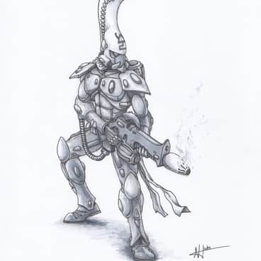 Eldar Fire Dragon by Andrew Hicks (arhicks) | Eldar Fire Dragon by Andrew Hicks (arhicks)