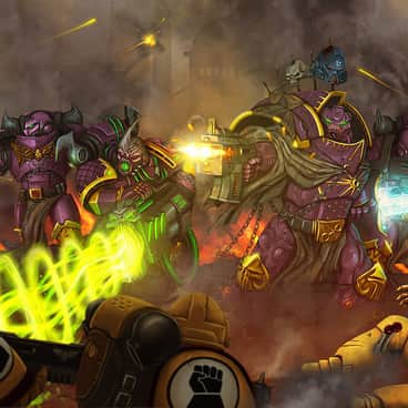 Emperor’s Children vs Imperial Fists by Daniele Capitani (Soulfein)