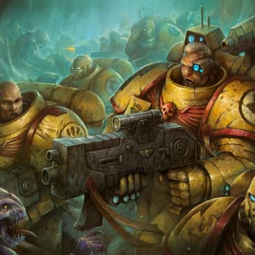 Imperial Fists vs Tyranids by Ricardo Muñoz (ilustra-on | ricardomunoz1980)