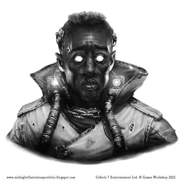 Sanctioned Psyker by Sam Manley (sammanley | midnightillustration)