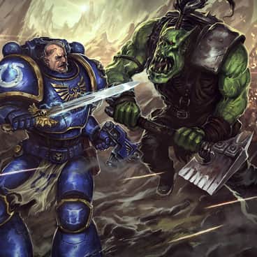 Ork vs Space Marine by Brad Whitlam (Bradwhitlam)