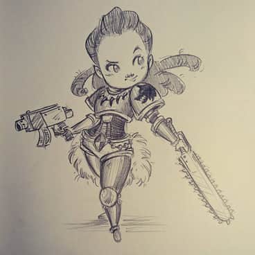Space Wolf: Self Portrait by Cecilia Murillo Valdez (cecil_muri)