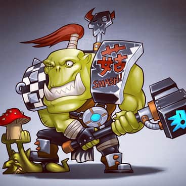 Warboss Hates Mushrooms by Ao Zhipeng (Ao zhi peng)