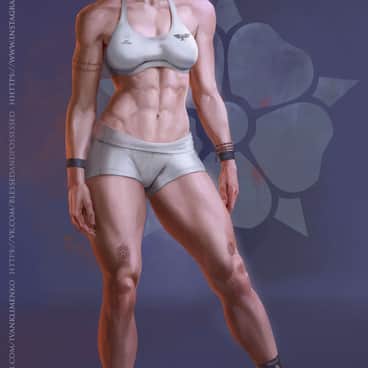 Sororitas Workout by Ivan Klimenko (IvanKlimenkoart)