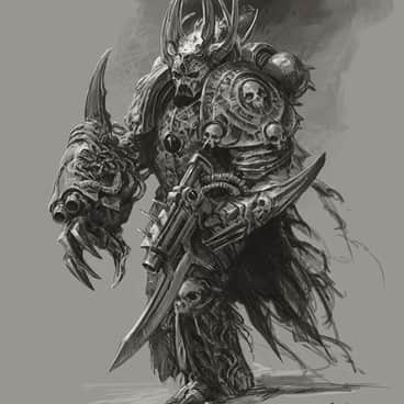 Chaos Space Marine by FESBRA (Fesbra_illust | Fesbra_Illustration)