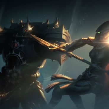 Eldritch Omens: Black Legion vs Eldar by Atomhawk (atomhawk | atomhawkdesign)