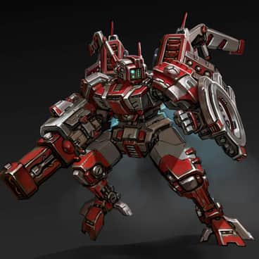 T’au Battlesuit by William Liu (artofwilliamliu)