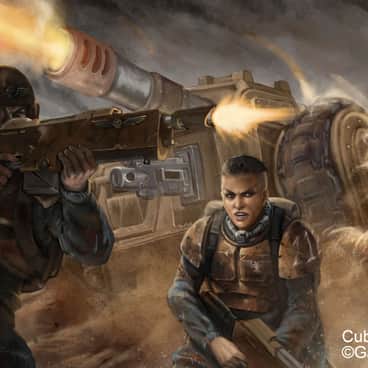 Cadian Shock Troops by Frost Llamzon (FrostLlamzon)