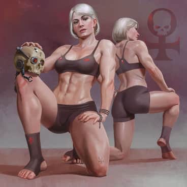 Adepta Sororitas Workout by Ivan Klimenko (IvanKlimenkoart)