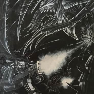 Space Marine vs Lictor by John Wigley (Wiggers123 | jgwigley)