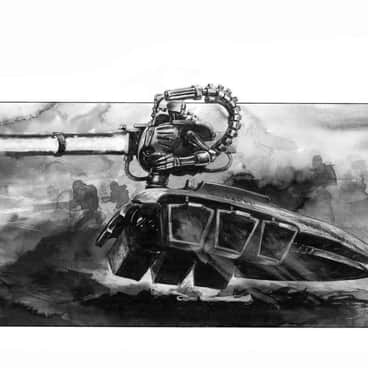 Necron Destroyer by David Gallagher (david.gallagher.art)