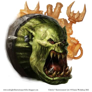 Ork Portrait by Sam Manley (sammanley | midnightillustration)
