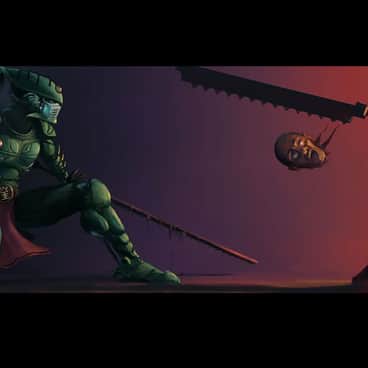 Striking Scorpion by Hans Krill (Althwen)