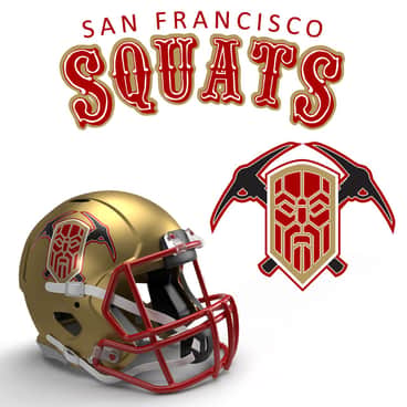 San Francisco Squats 40K NFL Logo by Casey Landreth (eCOG Media | 40k_gallery)