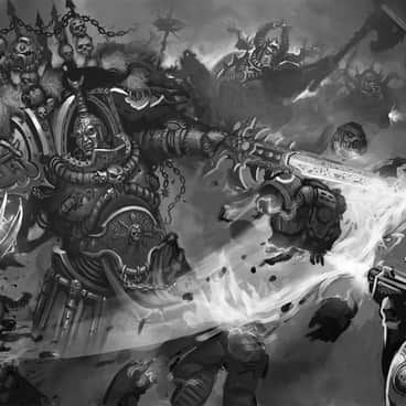 Black Legion vs Ultramarines by Lars Bundvad-Åmodt (Vanagandr)
