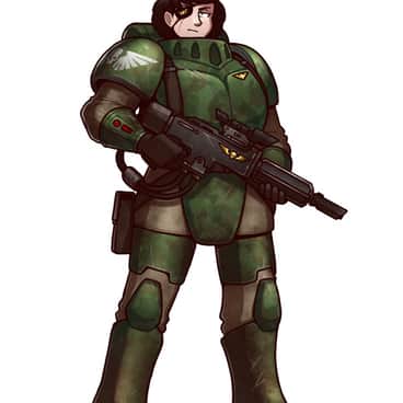 Kasrkin Guardswoman by Taylor Schmidt (Blazbaros | Blaz baros) | Kasrkin Guardswoman by Taylor Schmidt (Blazbaros | Blaz baros)