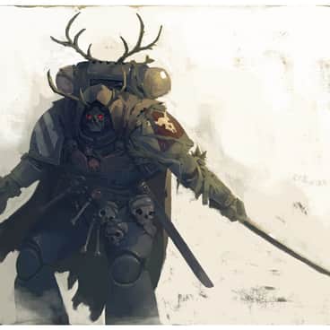 Space Marine + Antlers by Chris Campbell (Skeeziks | _skeeziks | Christopher Donavon Campbell)