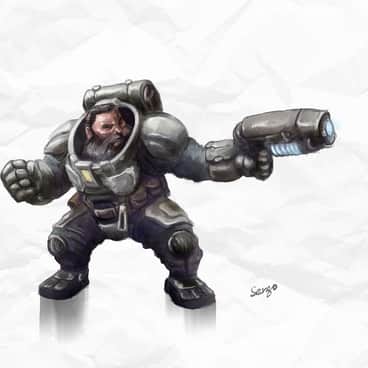 Warhammer 40K Squat by Sergo Badoian (SergoBadArt)