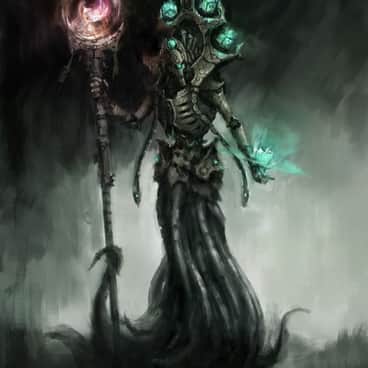 Necron Chronomancer by Dmitry Brushray (brushray | art_bruray)