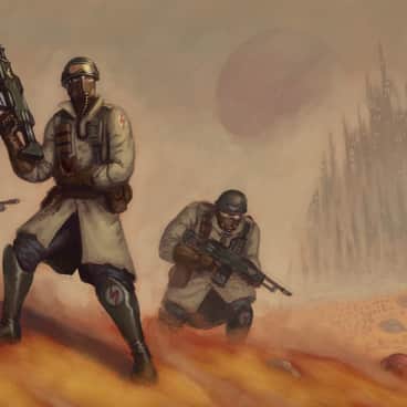 Steel Legion at Armageddon War by Javier Quintana (Masterjavi | ultrakints | ultrakints_art | Ultrakints93)