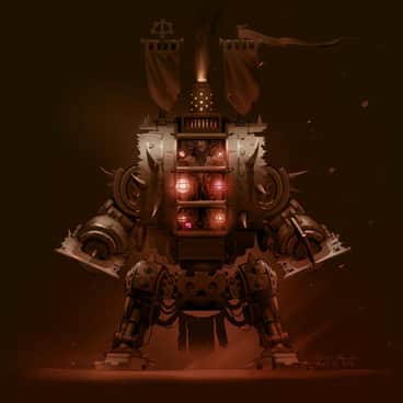 Tech Barbarian Red Engine by Oscar Obando (o8o8das)