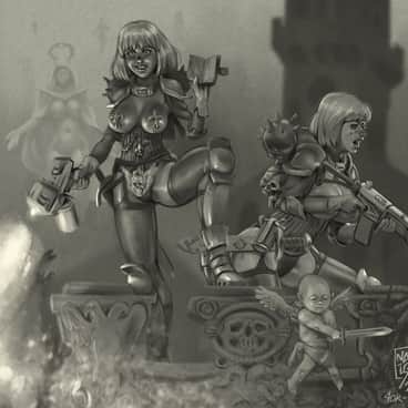Adepta Sororitas by Nadav Igra (nadavigra | zkanSheol)