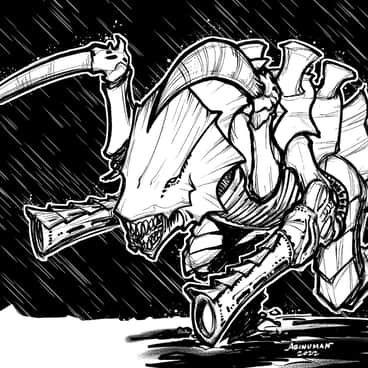 Barbed Hierodule by Judd Abinuman (scaredbiker | freelancer3070)