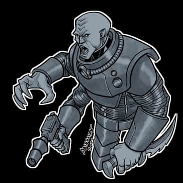 Genestealer Cultist by Judd Abinuman (scaredbiker | freelancer3070)