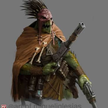 Kroot Warrior by Miguel Iglesias (art.of.migueliglesias | MIglesiasArt)
