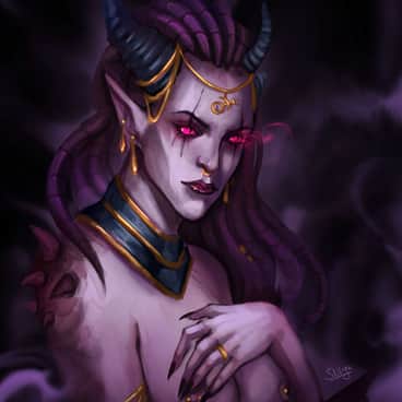 Slaanesh Daemonette by Vesta Menyachikhina (Skitoya) | Slaanesh Daemonette by Vesta Menyachikhina (Skitoya)