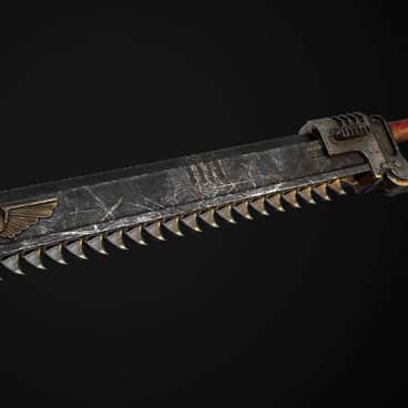 Space Marine Chainsword by Mark Ranson (Inspired Polygons)