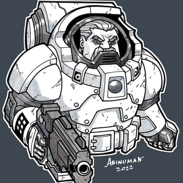 Votann Warrior by Judd Abinuman (scaredbiker | freelancer3070)