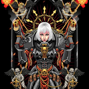 Adepta Sororitas by Aldrin Ajes (Pixel Juice | DarkMindz Illustrations | Ald Rin | Darkmindz_Illu | pixel.juice)