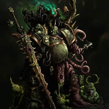 Death Guard Plague Marine by Jaime Dávila (jaimedavilart)
