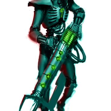 Necron Warrior by George Earl Abalayan (earltheartist | george.abalayan)