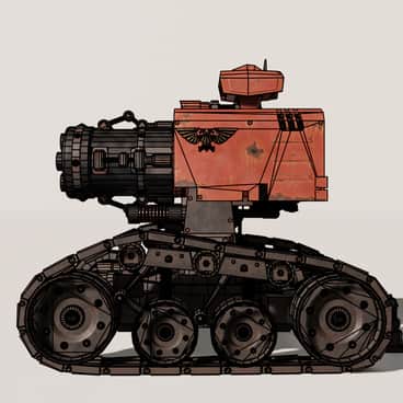 Thunderfire Cannon Wireframe by Alexsey Sukharev
