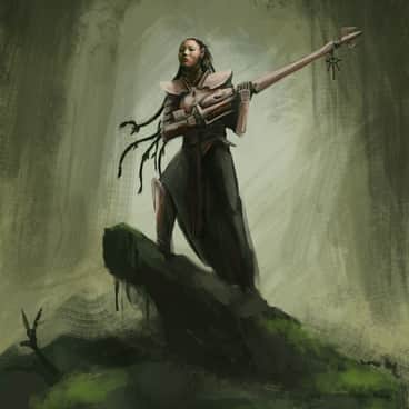 Exodite Warrior by Juan Toledano (juan_toledano_art)