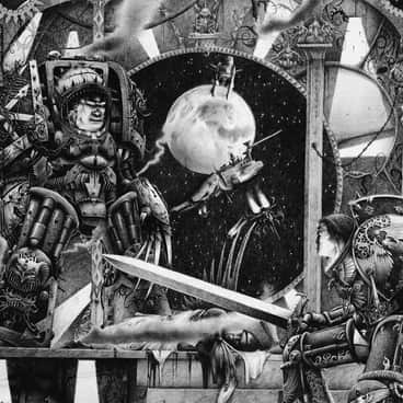 Horus vs the Emperor by Adrian Smith (adriansmithartist)