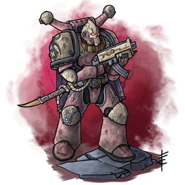 Slaanesh Chaos Space Marine by Fabrizio Carminati (LordCarmi | lord_carmi)